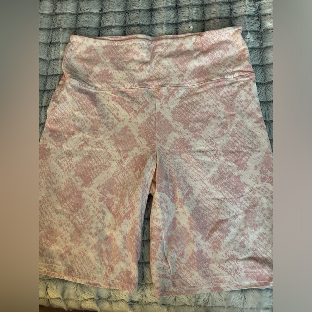 Pink biker shorts